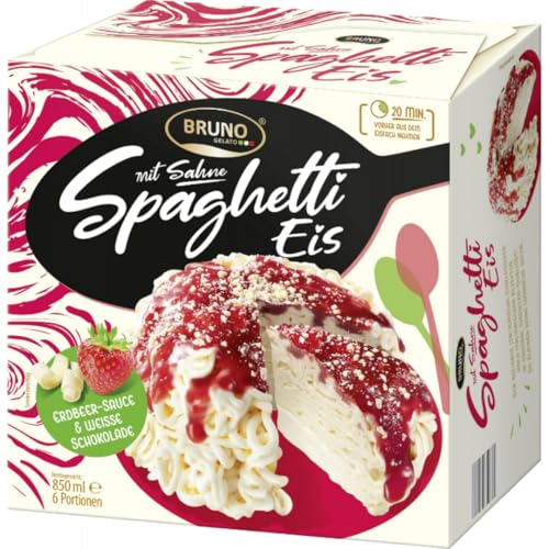 Brunno Gelato Spaghetti Eis mit Sahne 850ml von Generisch