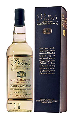 Bunnahabhain Single Cask in Faßstärke | Unabhängige Abfüllung von The Pearls of Scotland | 0,7 l. Flasche in Box von Generisch