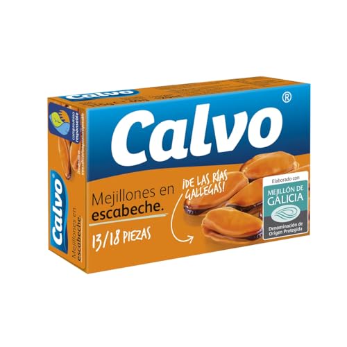 CALVO Miesmuscheln in Escabeche 13/18 Stück 69 g. 9er-Packung. von Generisch