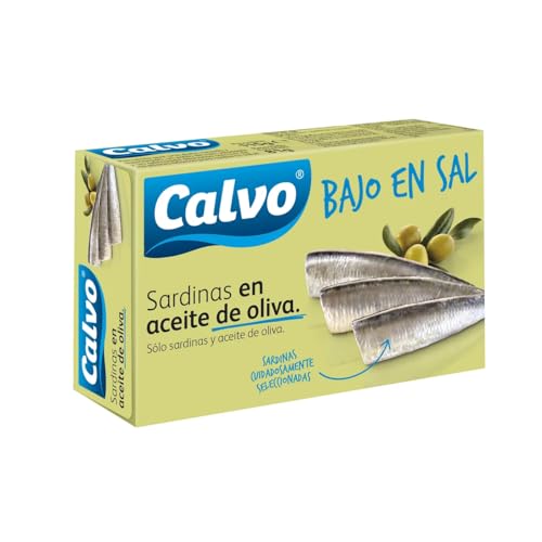 CALVO Sardinen in Olivenöl, salzarm 84 g. 9er-Pack von Generisch