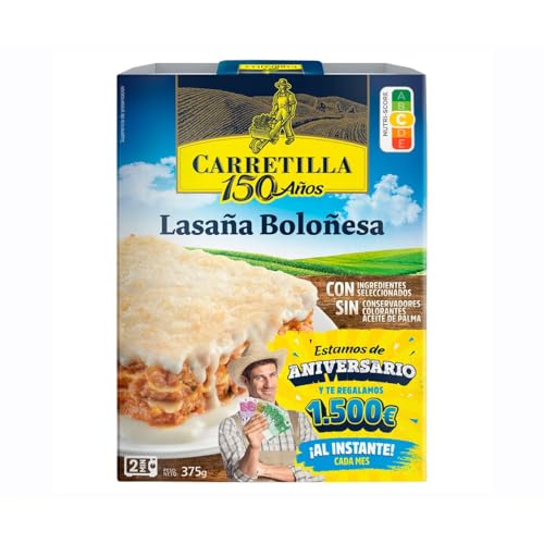 CARRETILLA Lasagne Bolognese 375 g. 3er-Pack von Generisch