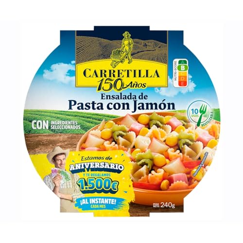 CARRETILLA Nudelsalat mit Schinken 240 g 4er-Pack von Generisch