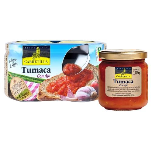 CARRETILLA Tumaca mit Knoblauch, 370 g. 4er Pack von Generisch