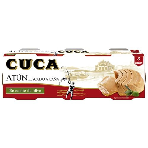 CUCA Thunfisch in Olivenöl, mit der Angel gefangen, 9er-Pack x 50 g von Generisch