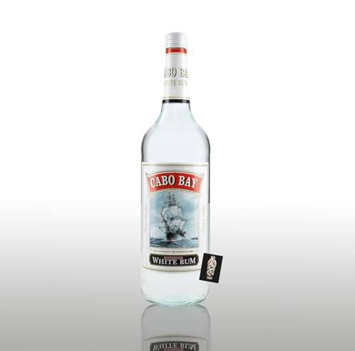 Cabo Bay Superior White Rum 1L (37,5% vol.) inkl. Mixcompany Postkarte- [Enthält Sulfite] von Generisch