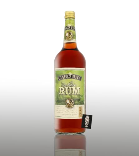 Cabo Bay echter Rum 1L (37,5% vol.) sorgfältig gebrannt inkl. Mixcompany Postkarte- [Enthält Sulfite] von Generisch