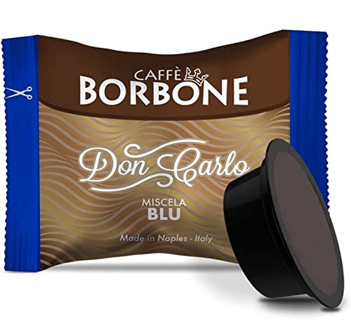 Caffè Borbone Kaffee Kapseln Don Carlo, Blaue Mischung - 100 stück - Kompatibel mit Kaffeemaschinen der Marke Lavazza®* A Modo Mio®* von FOXCUP