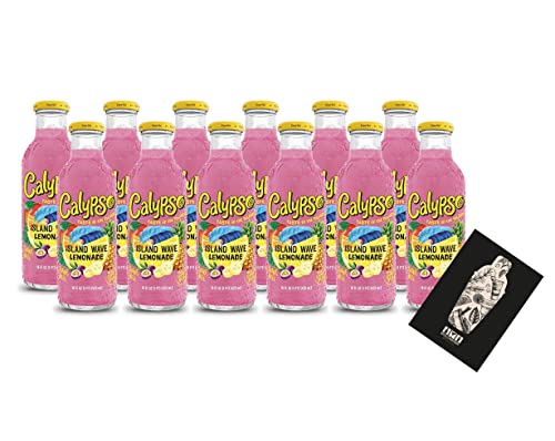 Calypso Island Wave Lemonade 12x 473ml inkl. Pfand EINWEG Bananen Mangos Orangen Ananas und Passionsfrucht von Generisch