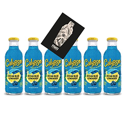 Calypso Ocean Blue Lemonade 6x 473ml inkl. Pfand Einweg Blaubeere Brombeere blaue Himbeere von Generisch