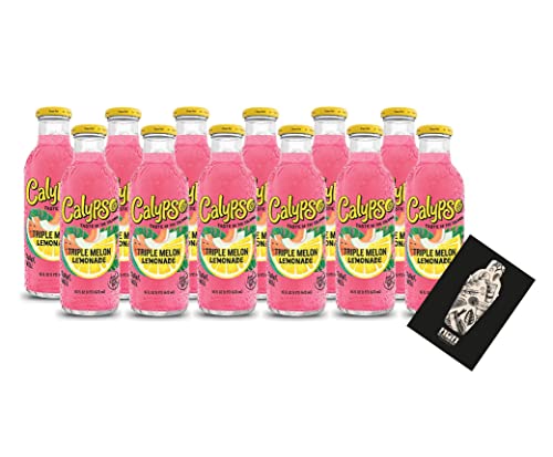 Calypso Triple Melon Lemonade 12x 473ml inkl. Pfand EINWEG Wassermelone Honigtau und Melone von Generisch