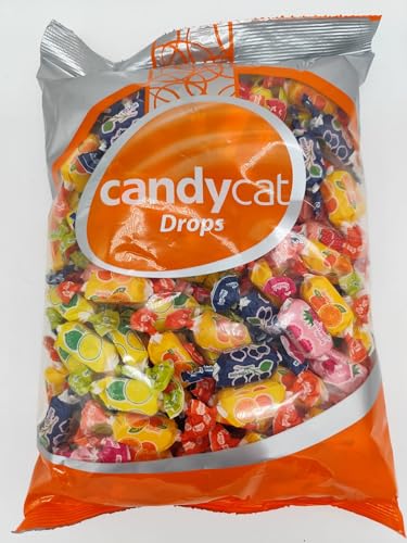 Candycat Mini-Fruchtsüßigkeit | Klassisches Fruchtkompott 1 kg von Generisch