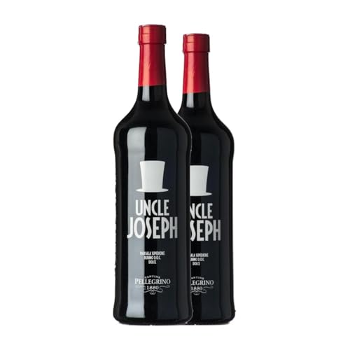 Cantine Pellegrino Rubino Dolce Uncle Joseph Nero d'Avola Marsala 75 cl Verstärkter Wein (Karton mit 2 Flaschen von 75 cl) von Generisch