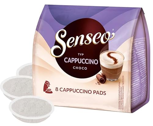 Cappuccino Choco - Kompatibel mit Maschine, 8 Pads, köstlicher Kaffee-Latte für einen Moment puren Vergnügens - Kompatibel mit Senseo - 92 g von Generisch