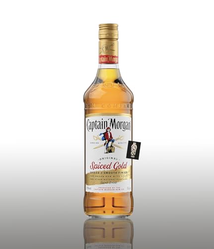 Captain Morgan Spiced Gold Spirituose aus Jamaica 0,7l (35% vol.) inkl. Mixcompany Postkarte- [Enthält Sulfite] von Generisch