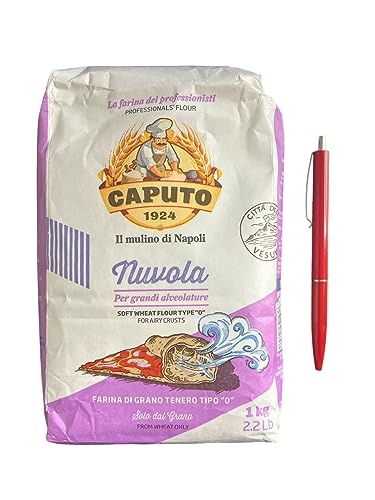 Caputo Nuvola Tipo "0" Pizzamehl (1Kg)+ Druckkugelschreiber von Generisch