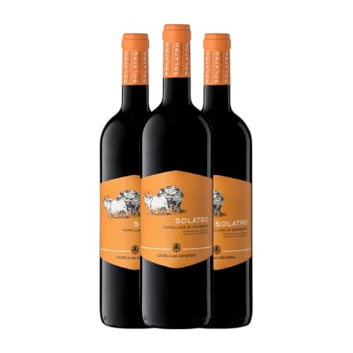 Castelli del Grevepesa Solatro Sangiovese Morellino di Scansano 75 cl Rotwein (Karton mit 3 Flaschen von 75 cl) von Generisch