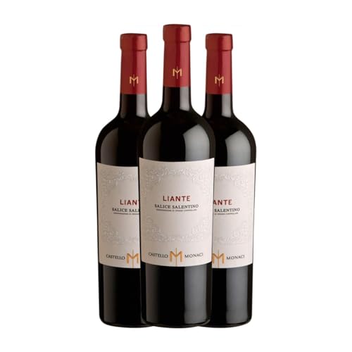 Castello Monaci Liante Salice Salentino 75 cl Rotwein (Karton mit 3 Flaschen von 75 cl) von Generisch