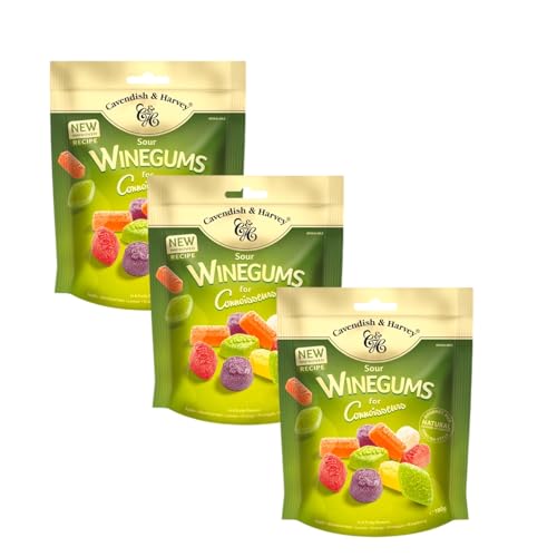 Cavendish & Harvey Sour Winegums Multipack 3x 180g von Generisch