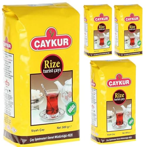 Cayur Rize Tourist Schwarzer Tee Luxus-Mischung Tee Schwarzer Tee lose 500g X 4 PACKUNGEN mit Pufai von Generisch