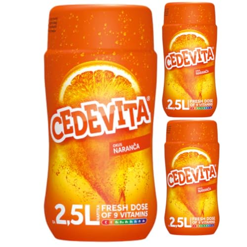 Cedevta Brausepulver Orange Instant Pulver Vitamin Getränke 200 Gramm x 3 Dose von Generisch