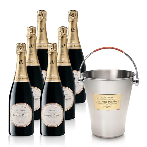 Champagne Laurent-Perrier La Cuvée Brut im Geschenkset (6 Flaschen mit Champagner Ice Bucket) (6x0,75l) von Generisch