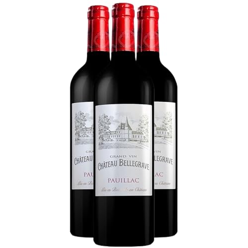 Château Bellegrave Pauillac Rotwein 2021 - g.U. - Bordeaux Frankreich - Rebsorte Cabernet Sauvignon, Merlot - 3x75cl von Generisch