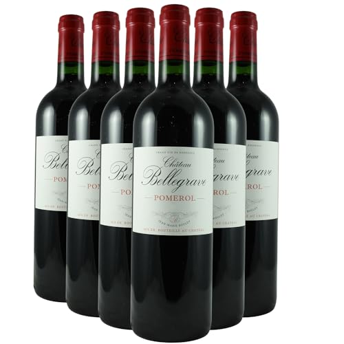 Château Bellegrave Rotwein 2021 - Bio - g.U. Pomerol - Bordeaux Frankreich - Rebsorte Merlot, Cabernet Franc - 6x75cl - 87-89/100 Robert Parker von Generisch