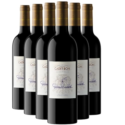 Château Cadet-Bon Saint-Emilion Grand Cru Rotwein 2020 - g.U. - Bordeaux Frankreich - Rebsorte Merlot, Cabernet Franc - 6x75cl von Generisch