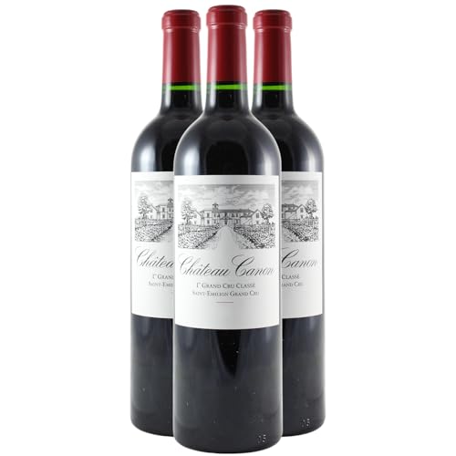 Château Canon Rotwein 2017 - g.U. Saint-Emilion Grand Cru - Bordeaux Frankreich - Rebsorte Merlot, Cabernet Franc - 3x75cl - 94/100 Decanter von Generisch