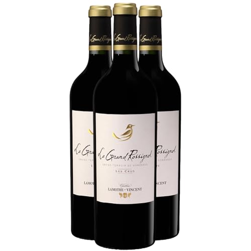 Château Lamothe-Vincent Le Grand Rossignol Rotwein 2020 - g.U. Bordeaux supérieur - Bordeaux Frankreich - Rebsorte Merlot - 3x75cl von Generisch