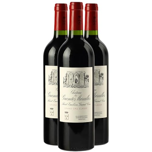 Château Les Grandes Murailles Saint-Emilion Grand Cru Rotwein 2018 - g.U. - Bordeaux Frankreich - Rebsorte Merlot - 3x75cl - 94/100 Decanter von Generisch