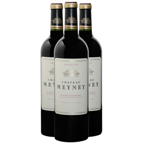 Château Meyney Saint-Estèphe Rotwein 2020 - g.U. - Bordeaux Frankreich - Rebsorte Merlot, Cabernet Sauvignon, Petit Verdot - 3x75cl von Generisch