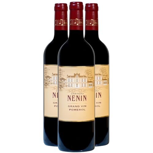 Château Nénin Rotwein 2007 - g.U. Pomerol - Bordeaux Frankreich - Rebsorte Cabernet Sauvignon, Merlot - 3x75cl von Generisch