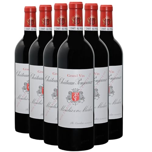 Château Poujeaux Moulis-en-Médoc Rotwein 2020 - g.U. - Bordeaux Frankreich - Rebsorte Cabernet Sauvignon, Cabernet Franc, Merlot - 6x75cl - 91/100 Decanter von Generisch