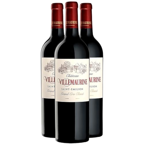 Château Villemaurine Saint-Emilion Grand Cru Demi-Bouteille Rotwein 2000 - g.U. - Bordeaux Frankreich - Rebsorte Merlot, Cabernet Franc - 3x37.5cl von Generisch