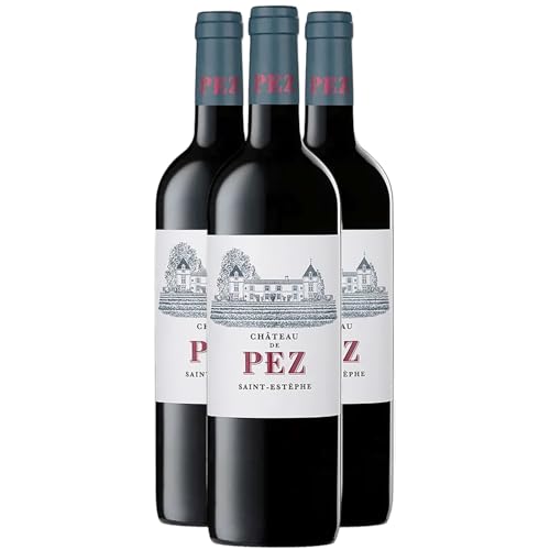 Château de Pez Saint-Estèphe Rotwein 2017 - g.U. - Bordeaux Frankreich - Rebsorte Cabernet Sauvignon, Merlot, Cabernet Franc - 3x75cl - 90/100 Decanter von Generisch