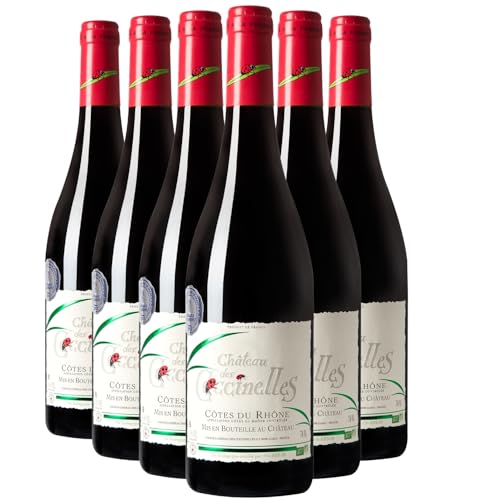 Château des Coccinelles Côtes du Rhône Rotwein 2023 - Bio - g.U. - Rhonetal Frankreich - Rebsorte Grenache, Syrah, Mourvèdre - 6x75cl von Generisch