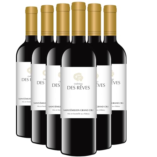 Château des Rêves Saint-Emilion Grand Cru Magnum Rotwein 2022 - g.U. - Bordeaux Frankreich - Rebsorte Merlot, Cabernet Sauvignon - 6x150cl von Generisch