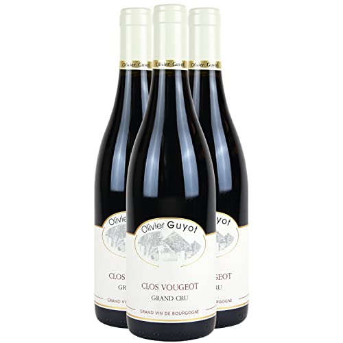 Clos Vougeot Rotwein 2018 - Domaine Olivier Guyot - g.U. - Burgund Frankreich - Rebsorte Pinot Noir - 3x75cl von Generisch