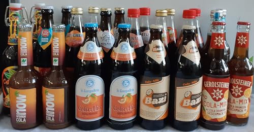 Cola Mix Getränkepaket, 24 Flaschen von verschiedenen Brauereien, incl Mehrweg Pfand von Generisch