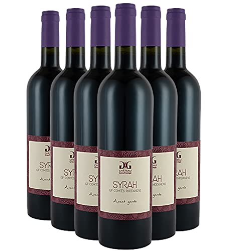 Comtés Rhodaniens Syrah Avant Garde Rotwein 2018 - Château Grand Grange - g.g.A. - Rhonetal Frankreich - Rebsorte Syrah - 6x75cl von Generisch