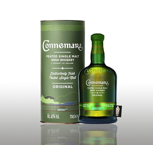 Connemara Peated Single Malt Irish Whiskey 0,7l (40% vol.) inkl. Geschenkbox (s. Bild)- [Enthält Sulfite] von Generisch