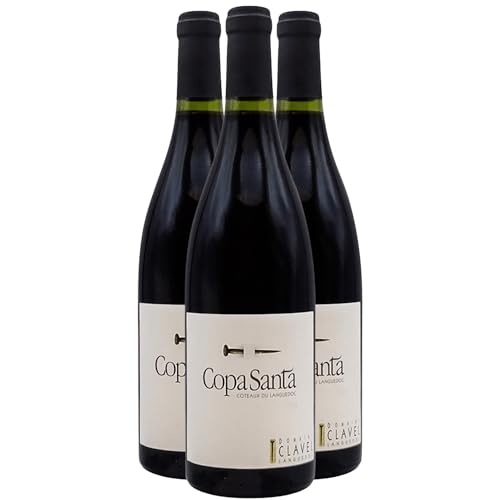 Coteaux du Languedoc Copa Santa Rotwein 2020 - Bio - Domaine Clavel - g.U. - Languedoc - Roussillon Frankreich - Rebsorte Syrah, Grenache - 3x75cl von Generisch