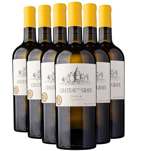 Côtes de Bourg Dolia Weißwein 2023 - Bio - Château de la Grave - g.U. - Bordeaux Frankreich - Rebsorte Sémillon, Colombard - 6x75cl von Generisch