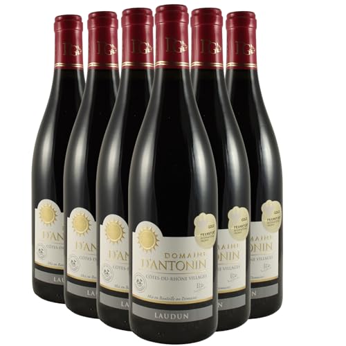 Generisch Côtes du Rhône Villages Laudun Rotwein 2020 - Domaine d'Antonin - g.U. - Rhonetal Frankreich - Rebsorte Grenache, Syrah - 6x75cl von Generisch