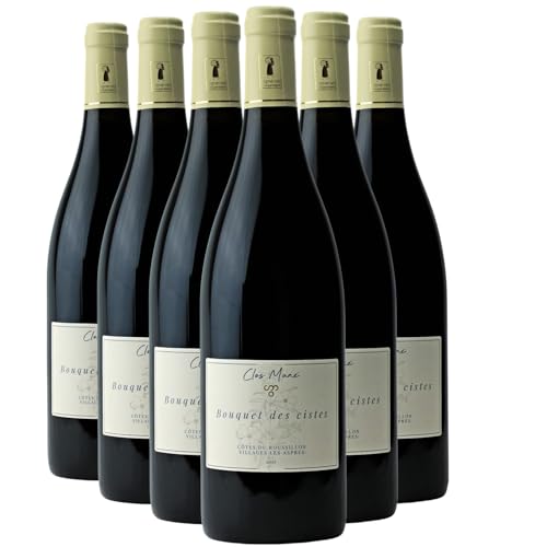 Côtes du Roussillon Les Aspres Bouquet des cistes Rotwein 2021 - Bio - Clos Mané - g.U. - Languedoc - Roussillon Frankreich - Rebsorte Syrah, Grenache, Carignan - 6x75cl von Generisch