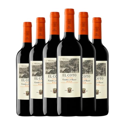 Coto de Rioja Tempranillo Rioja Alterung 75 cl Rotwein (Karton mit 6 Flaschen von 75 cl) von Generisch