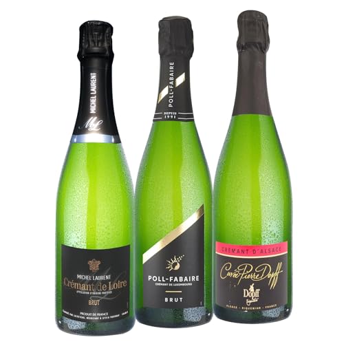 Crémant Paket, Les trois amis - 3x0,75 l Flaschen Schaumwein von Generisch