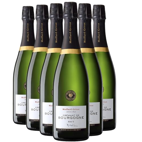 Crémant de Bourgogne Brut Weißwein 2021 - Maison Moillard - Sekt - g.U. - Burgund Frankreich - Rebsorte Chardonnay, Pinot Noir, Gamay - 6x75cl von Generisch