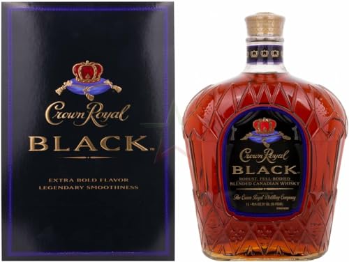 Crown Royal BLACK Blended Canadian Whisky 45,00% 1,00 Liter in Geschenkbox von Generisch